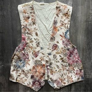 Vintage floral vest